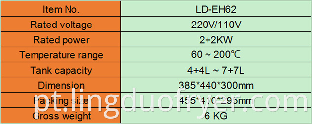 Electric Fryer Product Details